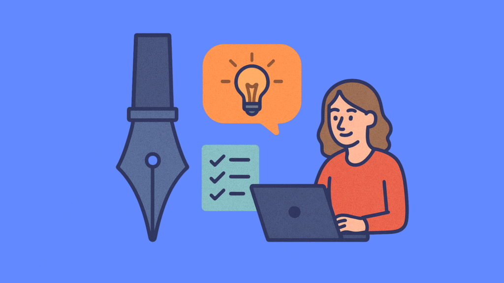 Image sur le processus de r&eacute;flexion, d&rsquo;&eacute;criture et de planification li&eacute; &agrave; l&rsquo;utilisation de l&rsquo;intelligence artificielle.
