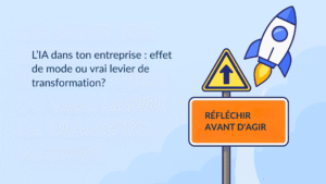 Illustration sur la r&eacute;flexion strat&eacute;gique avant l&rsquo;adoption de l&rsquo;intelligence artificielle dans un contexte professionnel.